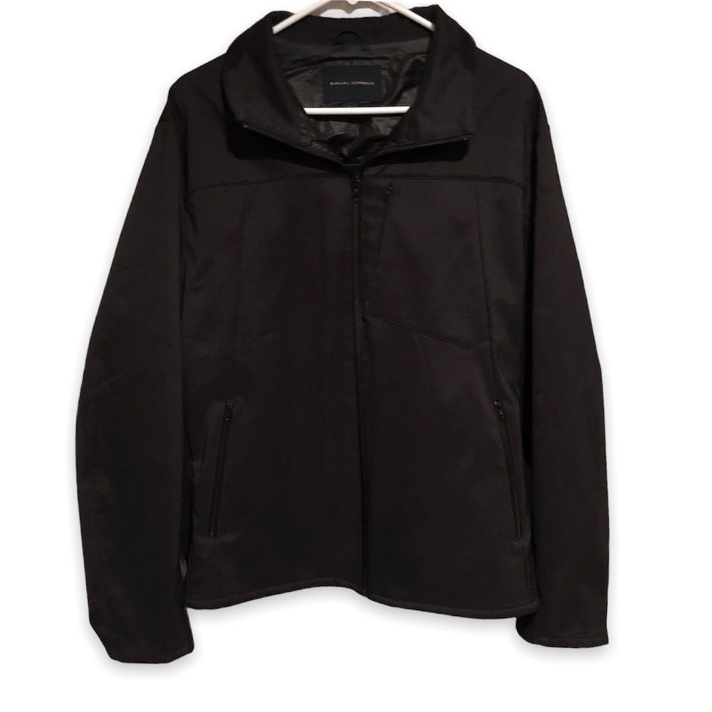 Men’s Banana Republic Full Zip Jacket in Black size Large Casual Lightweight